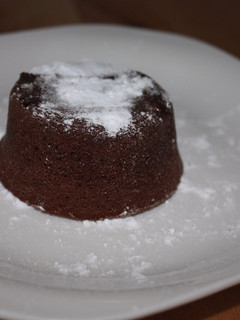 Una foto de Coulant de chocolate