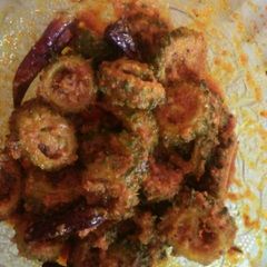 A picture of Karele ka achar.