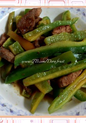 青椒炒肉絲 的食譜成品照片