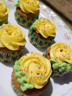 A picture of Vanilla cup cakes.