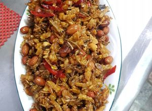 Foto resep Orek tempe kering kacang tanah dan teri