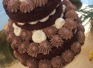 Foto di Naked Cake cioccolato e panna