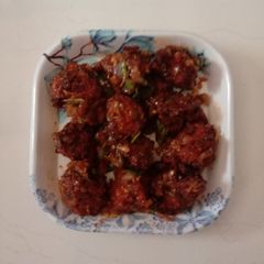 A picture of Veg Manchurian.