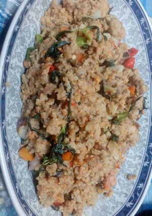 Foto resep Oseng oncom kemangi