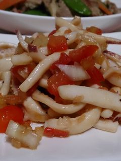 番茄涼拌透抽 的食譜成品照片