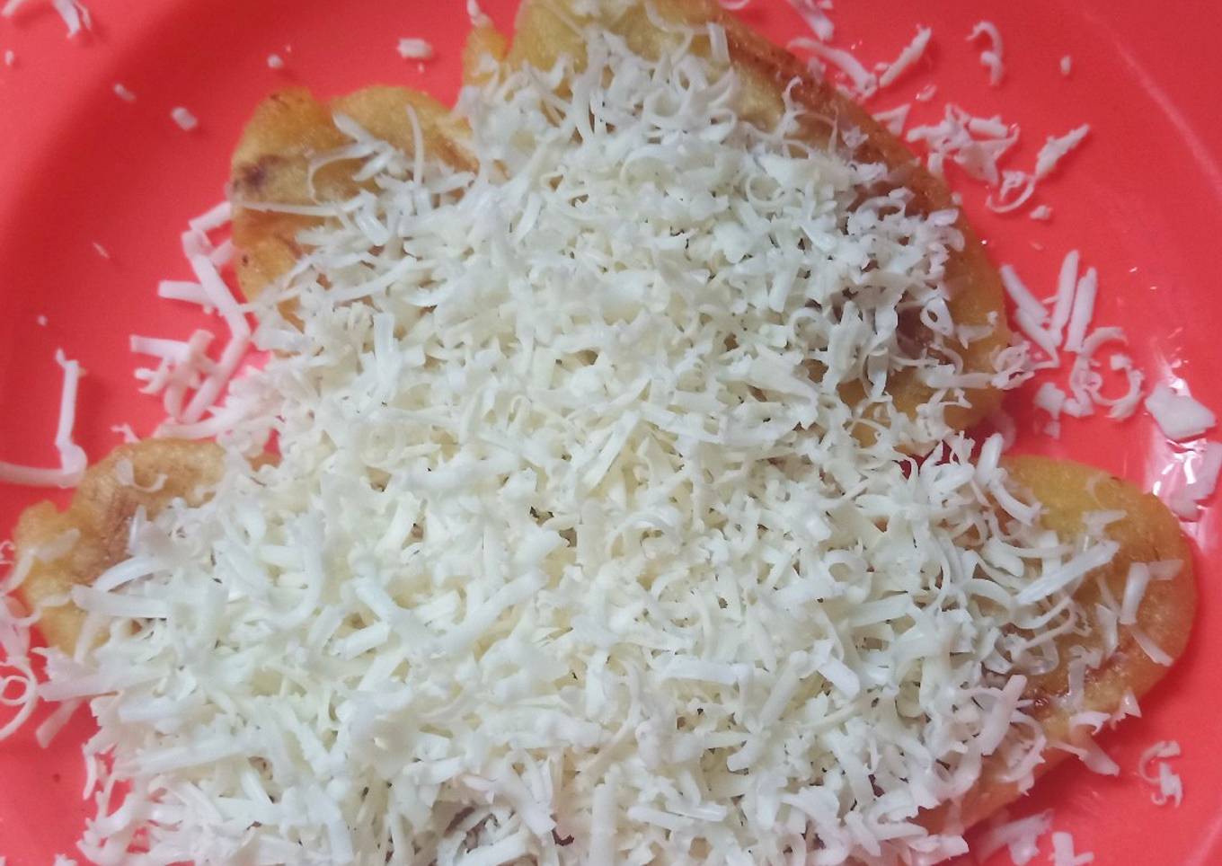 Pisang geprek topping keju#CemilanMPASI19Month#