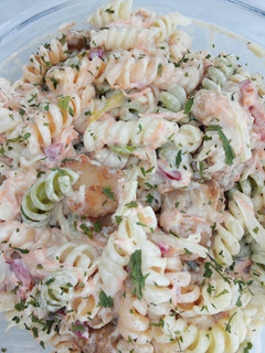 Tricolor tészta-saláta recept fotója