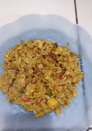 Foto resep Nasi goreng ayam suwir