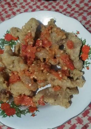 Foto resep Kulit Ayam Crispy Sambel Geprek
