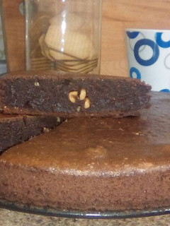 Una foto de Bizcocho de chocolate vegano