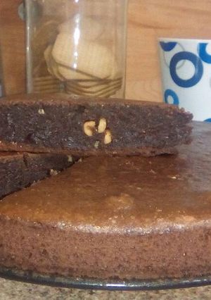 Una foto de Bizcocho de chocolate vegano