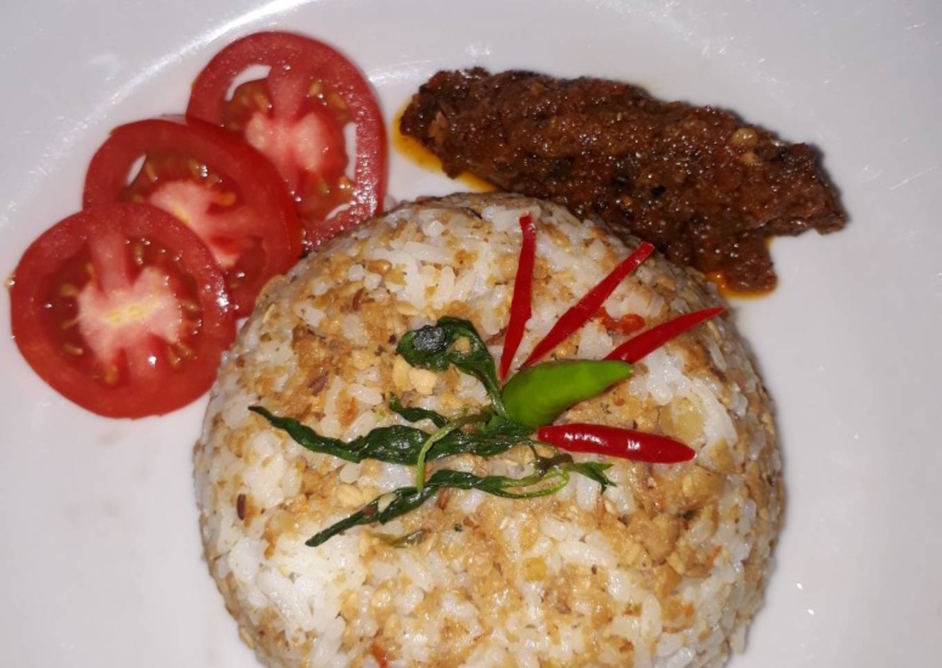 Nasi tutug oncom ala dapur Deis