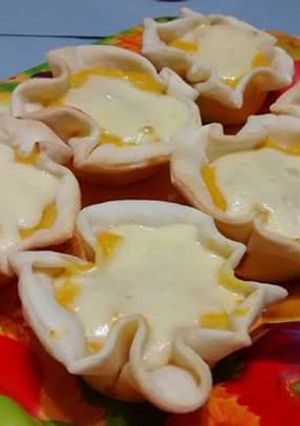 Una foto de Canastitas de calabaza y choclo