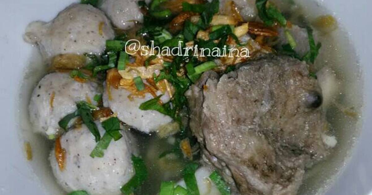  Resep  Bakso  daging sapi  dan ayam oleh shadrinakh Cookpad