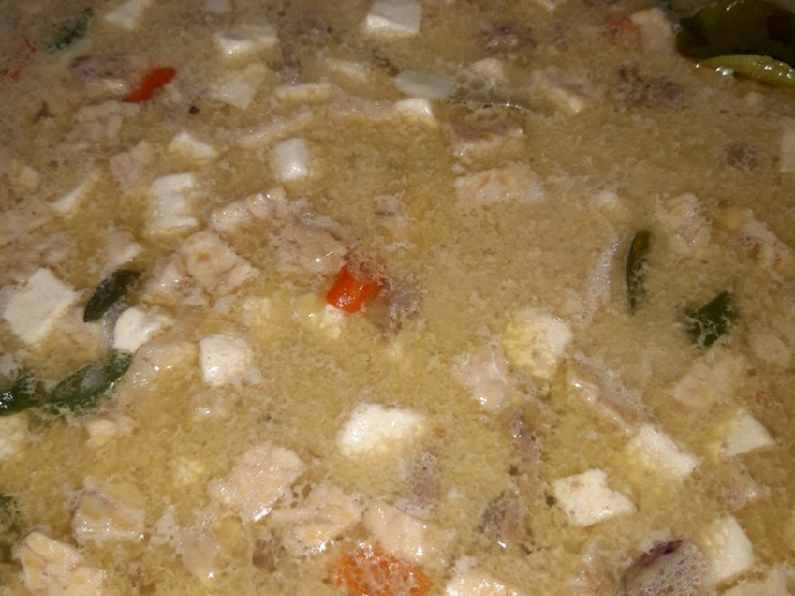 Langkah Mudah untuk Membuat Jangan lombok khas Solo /tempe tahu ati kuah santan yang Sempurna