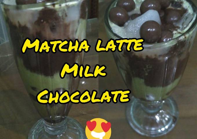 Cara Gampang Membuat Resep "MATCHA LATTE MILK CHOCOLATE" Anti Gagal