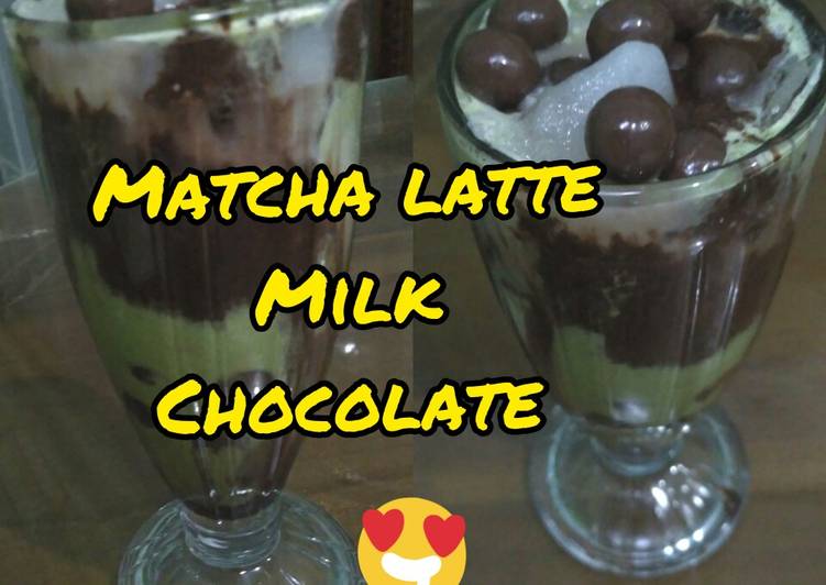 Resep "MATCHA LATTE MILK CHOCOLATE"