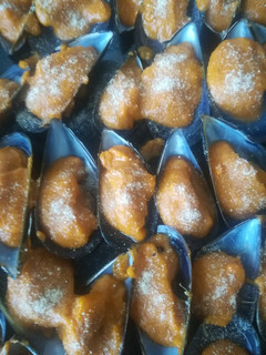 Una foto de Mejillones al horno
