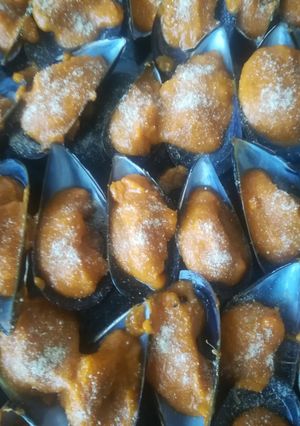 Una foto de Mejillones al horno