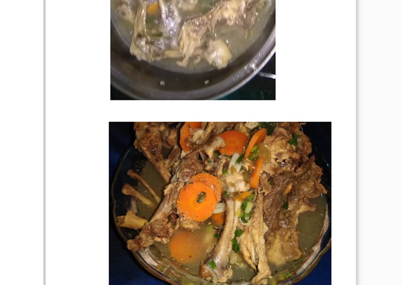 Sup tulangan ayam