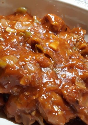 A picture of Spicy Chicken Manchurian.