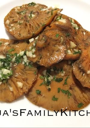 Foto resep Rovellon a la plancha/saffron mill cup mushroom grilled pan