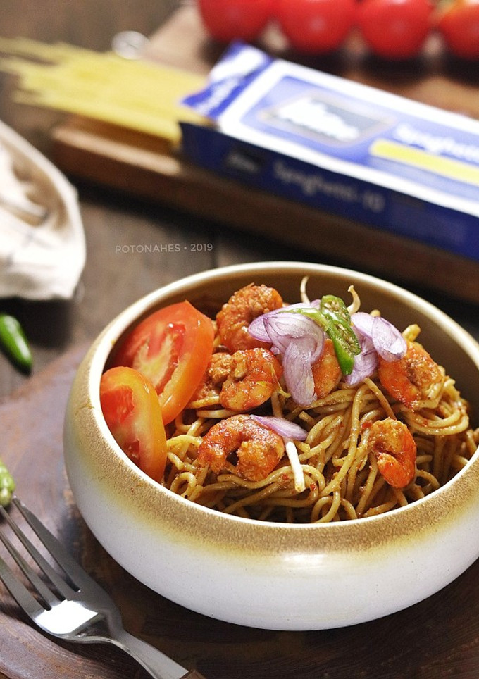Foto resep Mie Aceh (Versi Spageti)