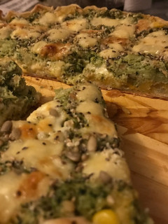 Una foto de Tarta de brócoli y batata