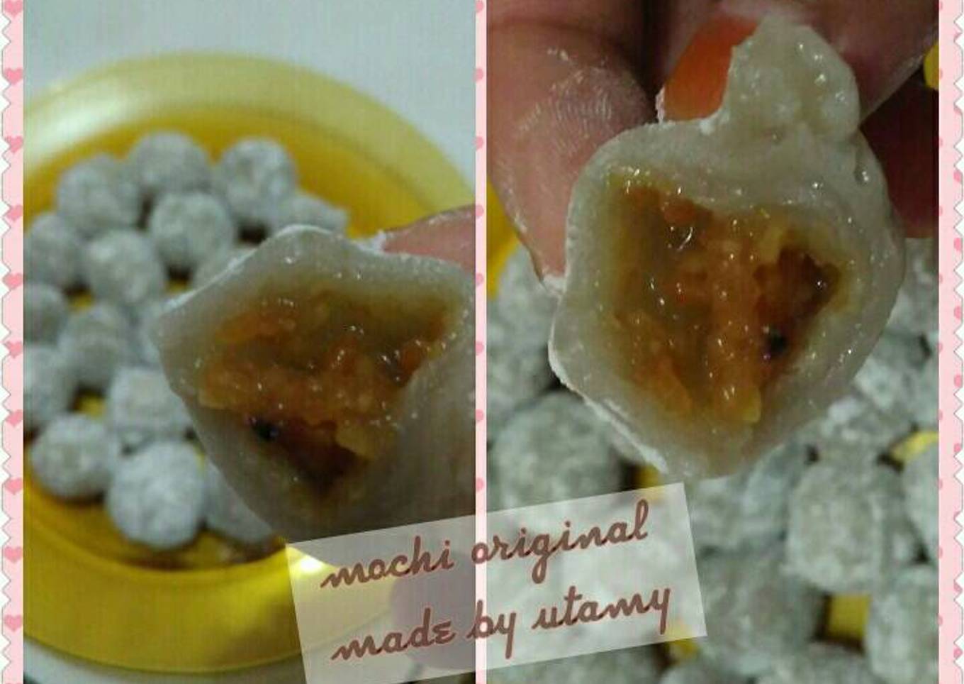 Resep Mochi Mochi original isi kacang ;)