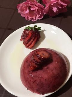 صورة لوصفة بوظة الفراولة