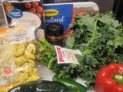 A picture of cilantro pasta