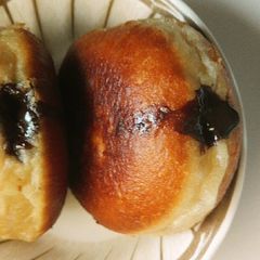 Chocolate filled doughnuts A picture of Chocolate filled doughnuts.