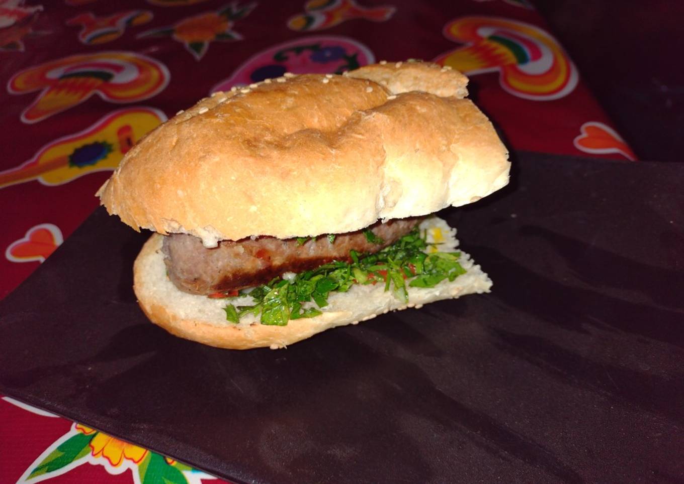 Baguette choripan