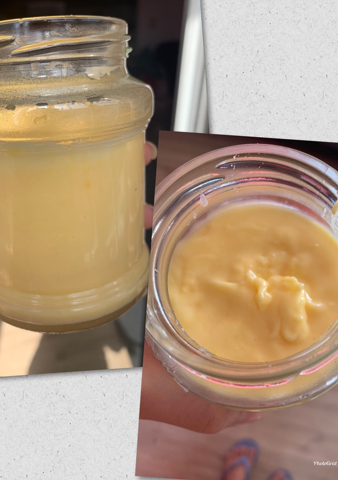 Una foto de Crema inglesa de limón keto