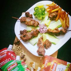 A picture of ""Fried tikka boti"".