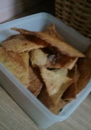 Una foto de Doritos caseros