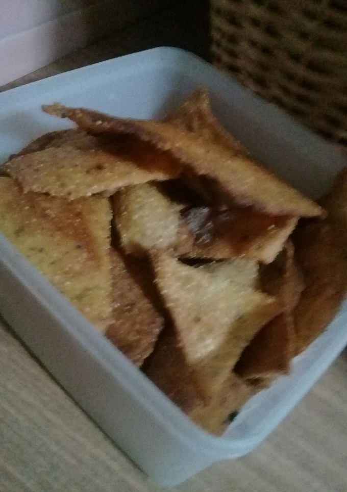 Una foto de Doritos caseros