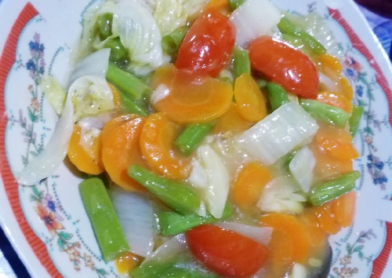 Capcay kuah kental sederhana