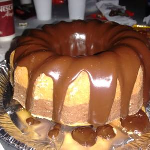 Budin inglés marmolado