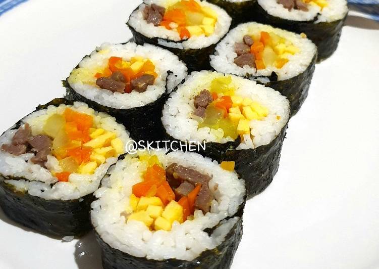 Resep Beef Bulgogi Gimbap/Kimbap/Korean Sushi/Fusion Sushi, Bikin Ngiler