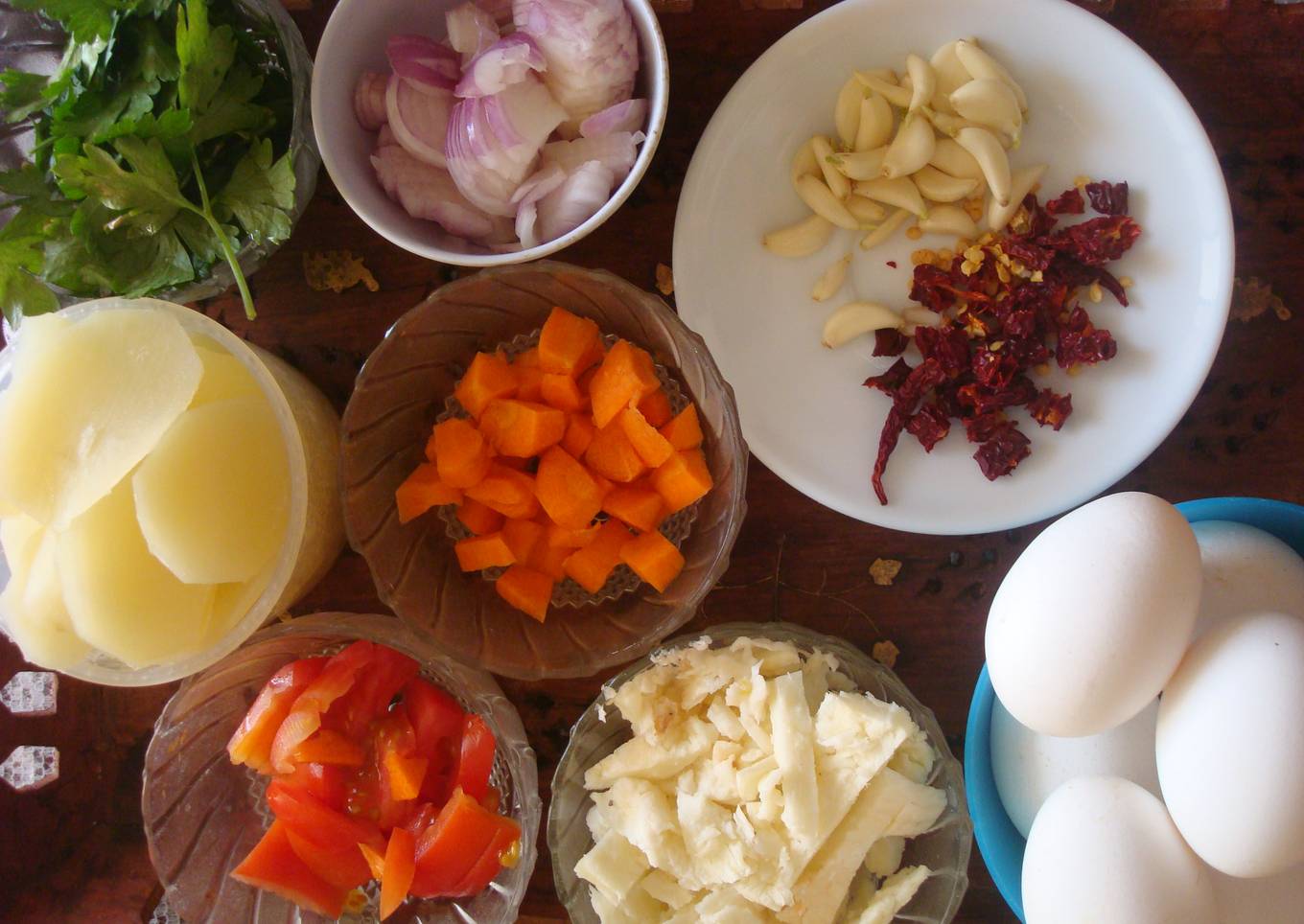 Haloumi Tomato Frittata