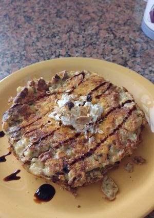 Una foto de Tortilla express con sobras de papas al horno 😁✨