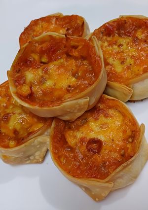 Una foto de Canastitas de choclo con queso
