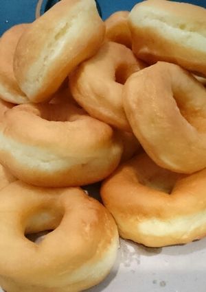 Foto resep Donat montok, lembut tanpa kentang