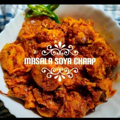 A picture of Masala soya chaap.
