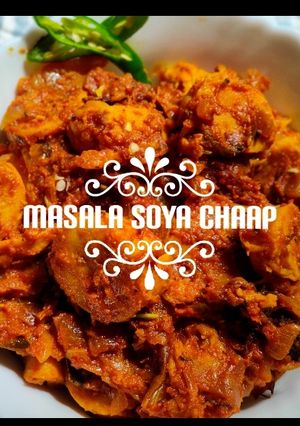 A picture of Masala soya chaap.