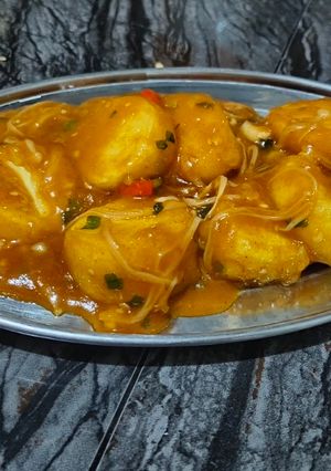 Foto resep Tahu sutra manis pedas