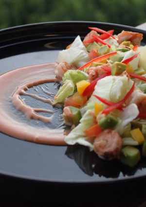 Foto resep Avocado shrimp salad