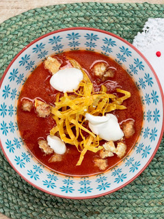A picture of Tortilla soup.