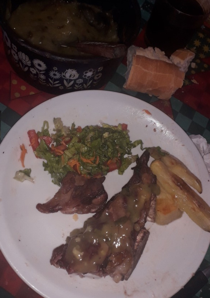 Una foto de Carne al horno con salsa agridulce